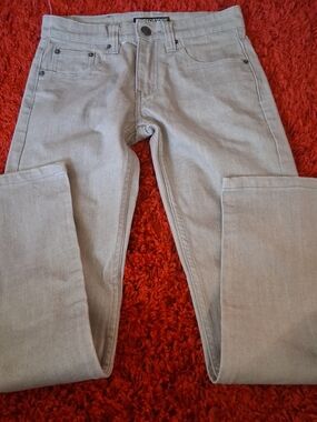Slim Straight Women's Jeans in Light Gray by Unbranded